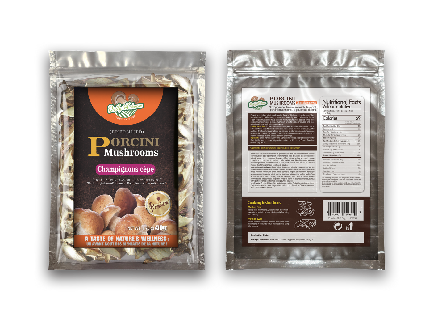 Porcini Mushroom Sliced Dried 50g